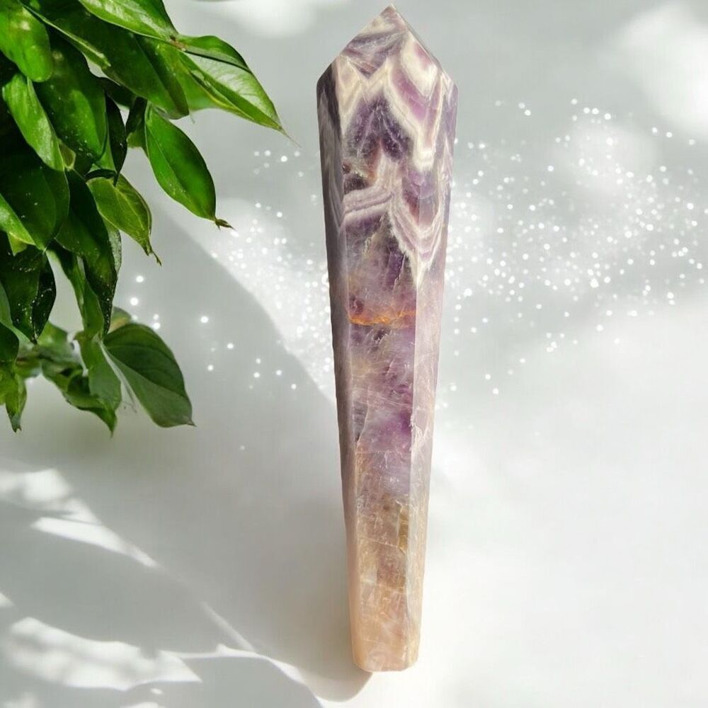 Dream Amethyst Crystal Meditation Scepter Wand